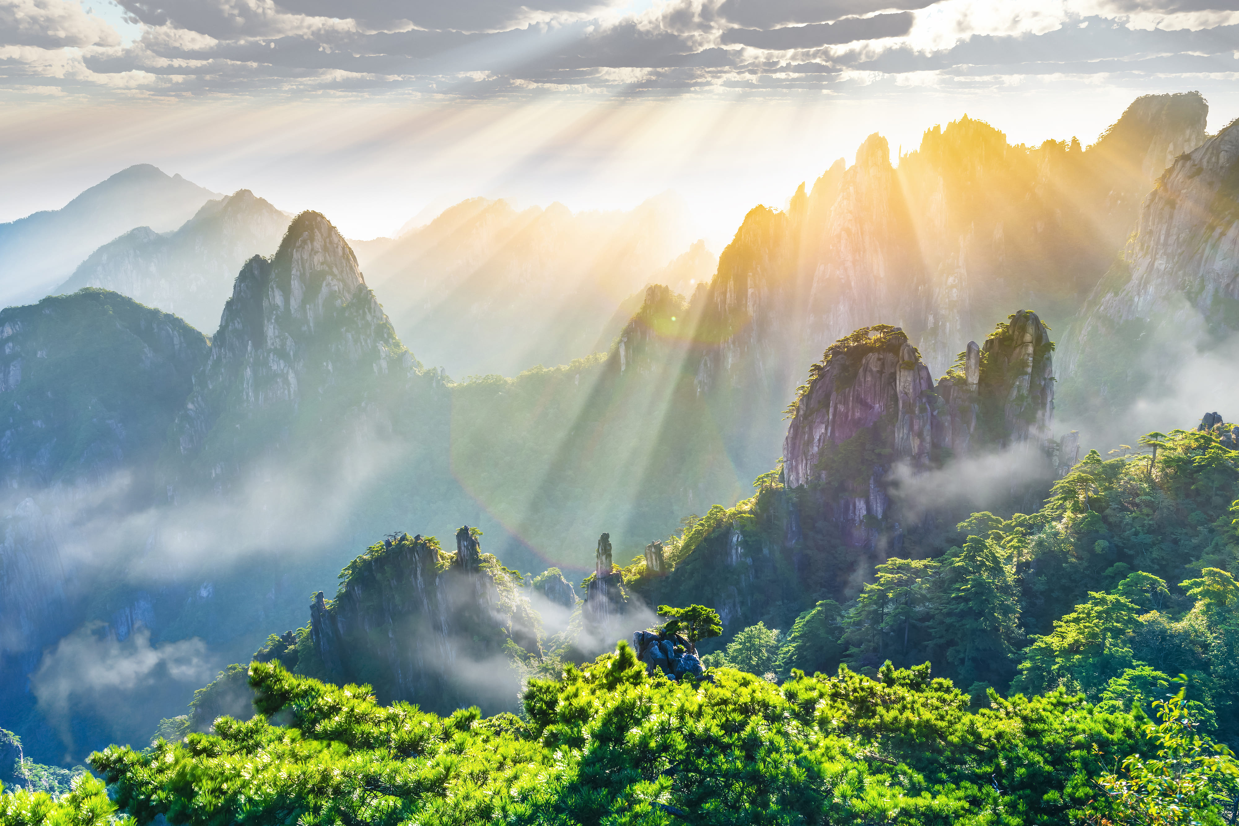 花瓣素材_黄山风光_108013696